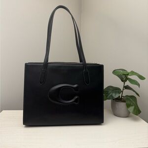 Coach Nina Black Tote Bag
